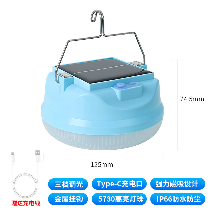 LED charging light stall night market light power failure emergency camping light long battery life solar light outdoor lighting