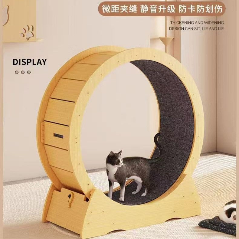 Cat Treadmill Pet Cat Climbing Frame Clearance Cylinder Roller Silent Sports Fitness Large Cat Toy Cat Running Wheel