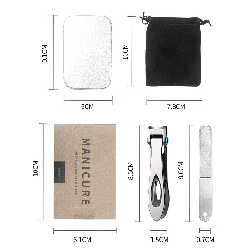 Nail clippers start with one piece, large opening nail clippers, hard portable splash-proof nail clippers, high-end original nail clippers.