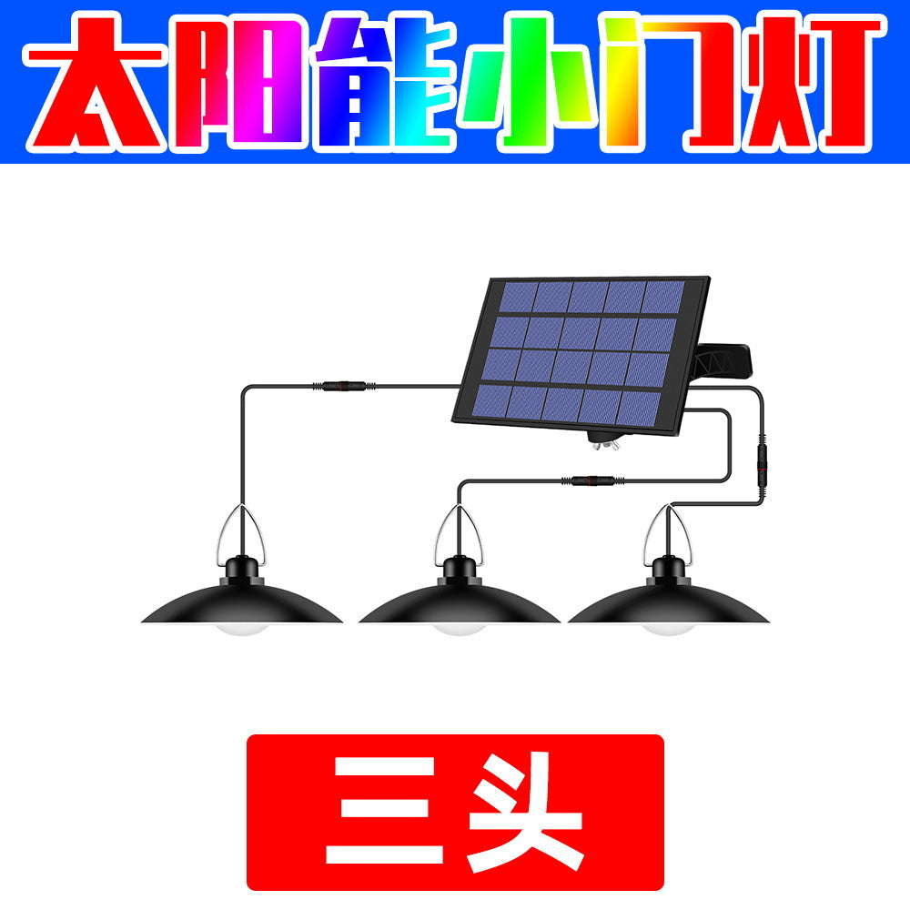 Qianrun Lighting Solar Light Outdoor Waterproof LED Garden Light Household Energy-saving Light Induction Chandelier One to Four