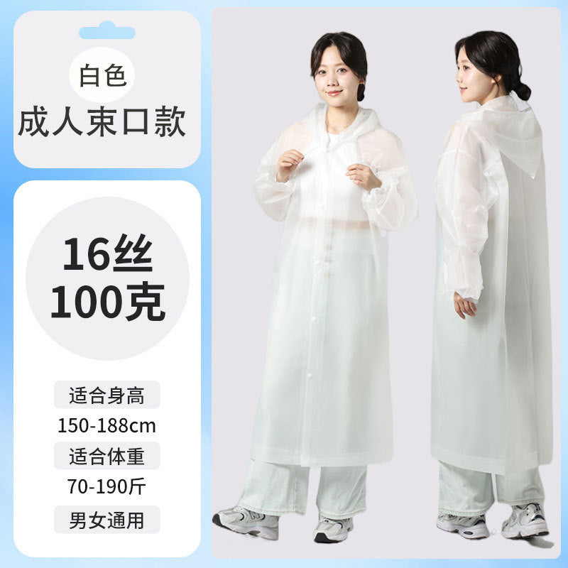 Raincoat Thickened Long Disposable Children Adult Portable Poncho Full Body Rainstorm Men's and Women's Travel Outdoor Portable