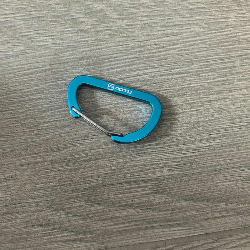 Large outdoor mountaineering buckle D-hook hiking keychain, camping backpack fast external water bottle, safety lock