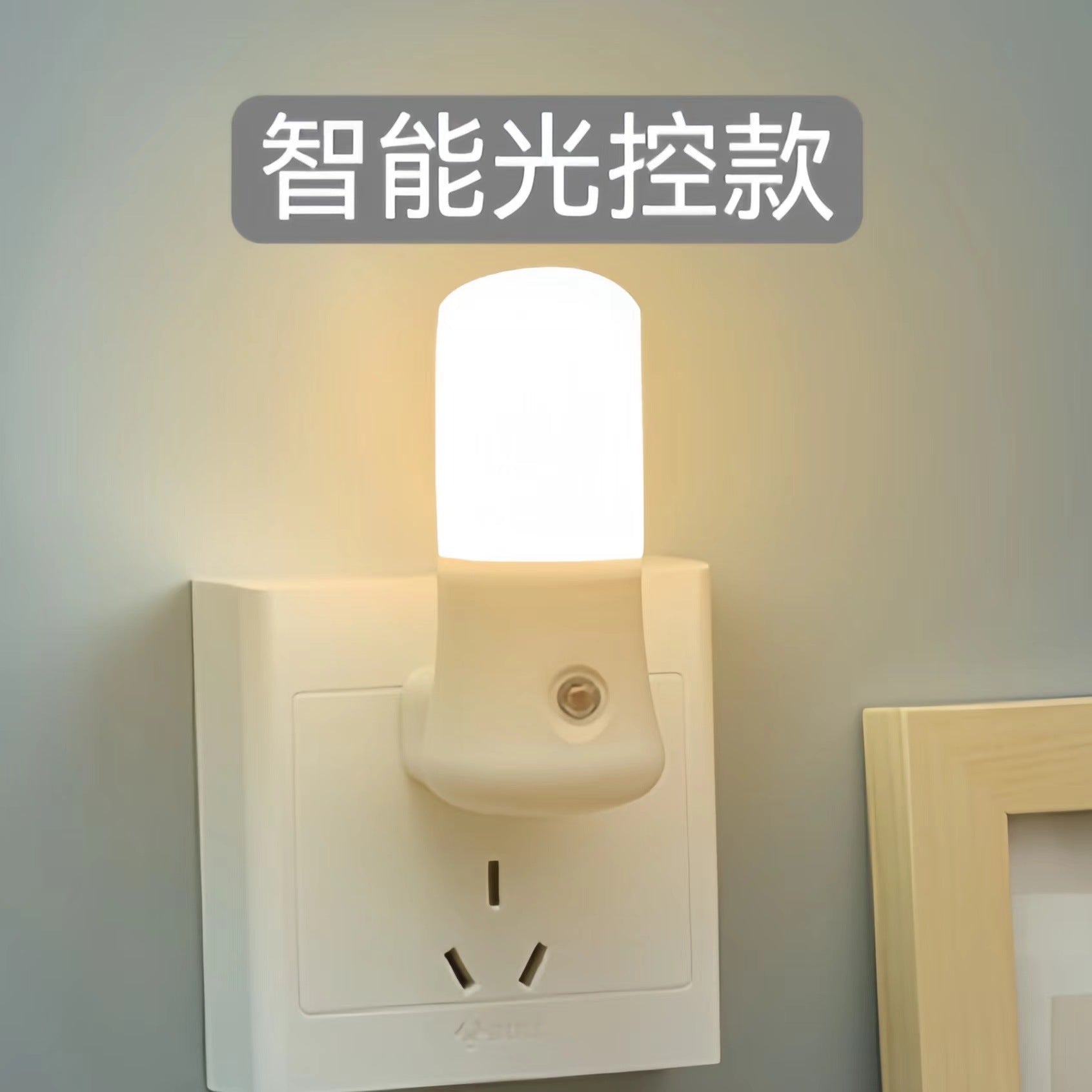 New 3W plug-in with switch LED night light cold and warm color living room bedroom sleep bedside light manufacturer wholesale stall