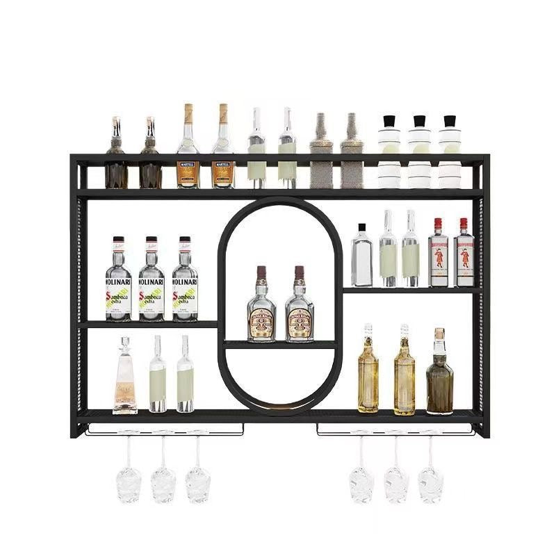 Nordic style exhibition hall wall-mounted wine cabinet bar table ornament European decorative wine bottle wine props foreign wine creative home decoration