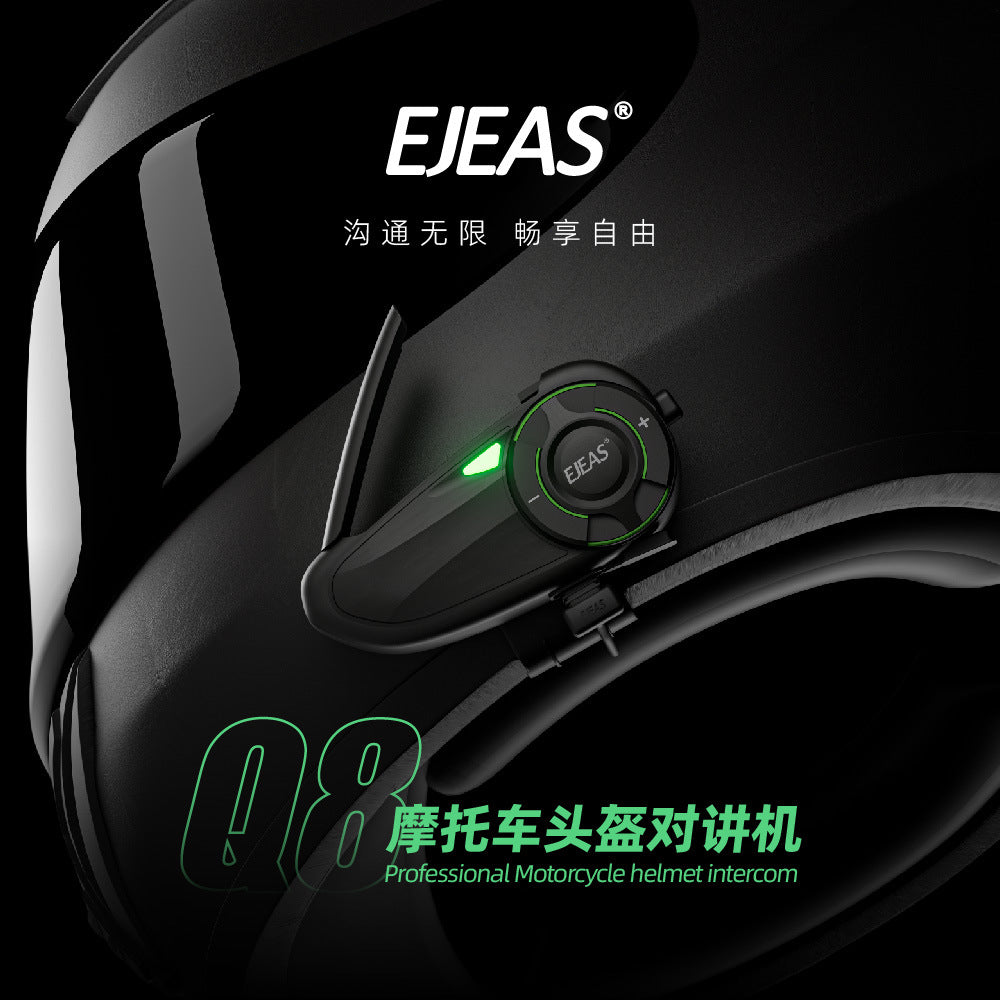 EJEAS Motorcycle Helmet Headset Mesh3.0 Mesh Intercom Technology 1000M Intercom Distance Support Co-tone