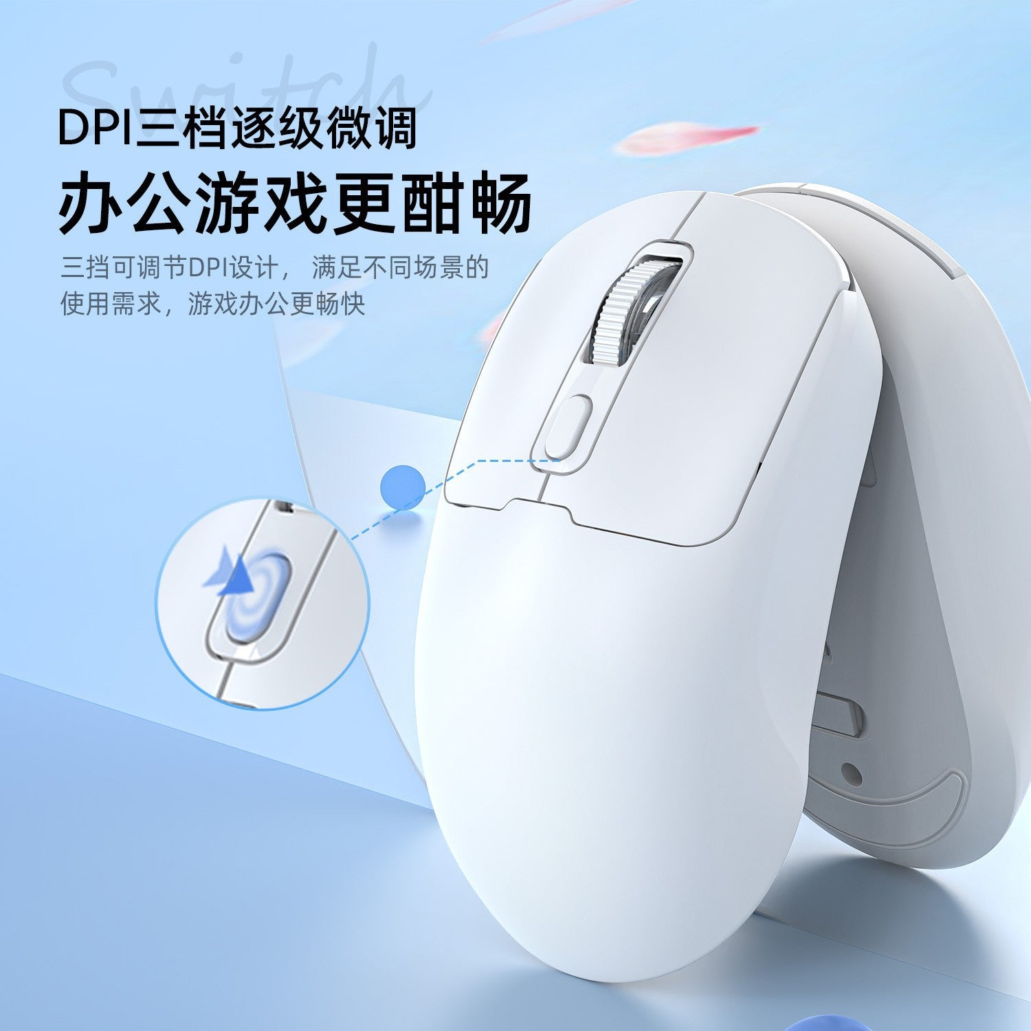 New wireless mouse bluetooth rechargeable silent dual mode unlimited game office laptop accessories gifts