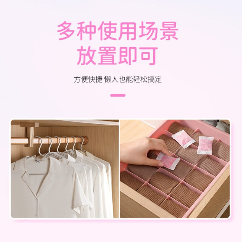 Floral mothballs wardrobe to remove odor, rose fragrance, insect repellent, cockroach anti-moth tablets, mite removal tablets, a must for home use