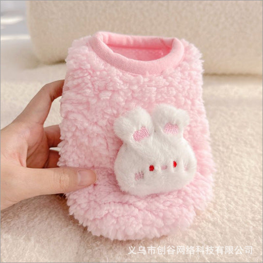 Supersmall kitten puppy dog clothes teddy puppy teacup dog newborn full moon autumn and winter milk dog milk cat vest