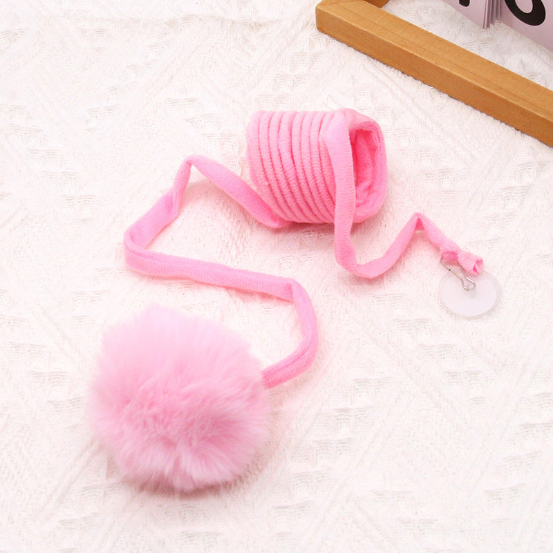 New hanging spring cat teaser stick hanging door cat toy cat teaser cat self-hi plush cat teaser rod cat toy wholesale