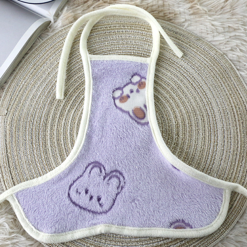 Wholesale dog anti-ice belly pocket cooling cartoon cute dog belly pocket belly protection anti-cold bib cat and dog clothes spot