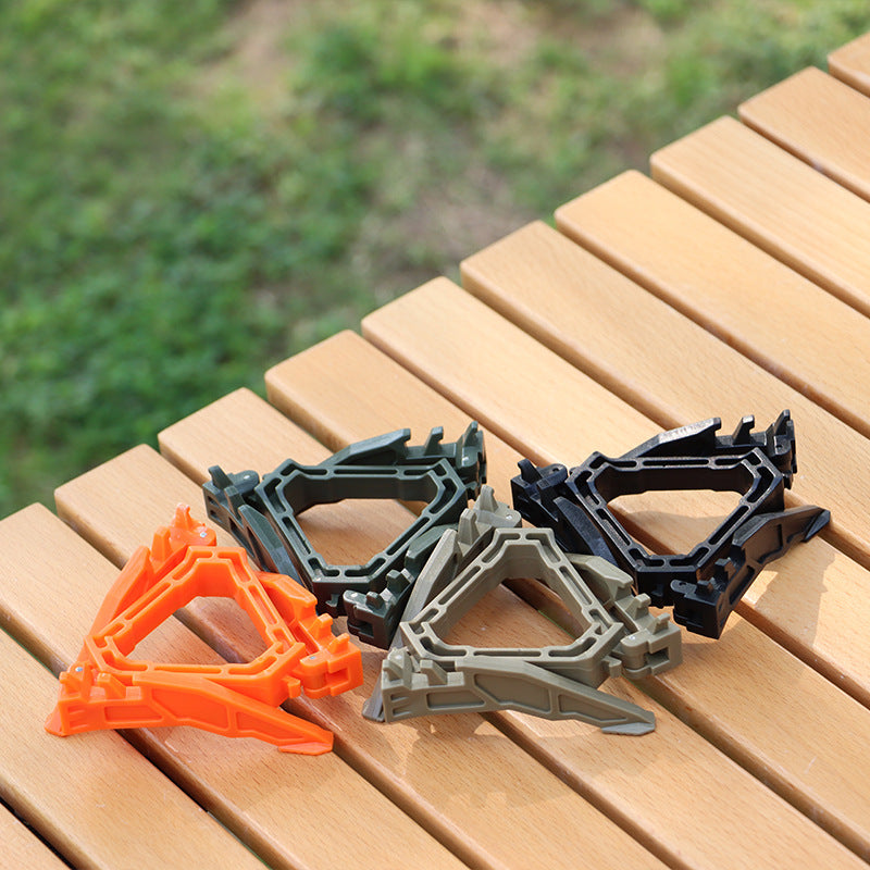 Outdoor folding gas tank bracket Portable flat gas tank holder Universal tripod stable plastic bracket Camping accessories