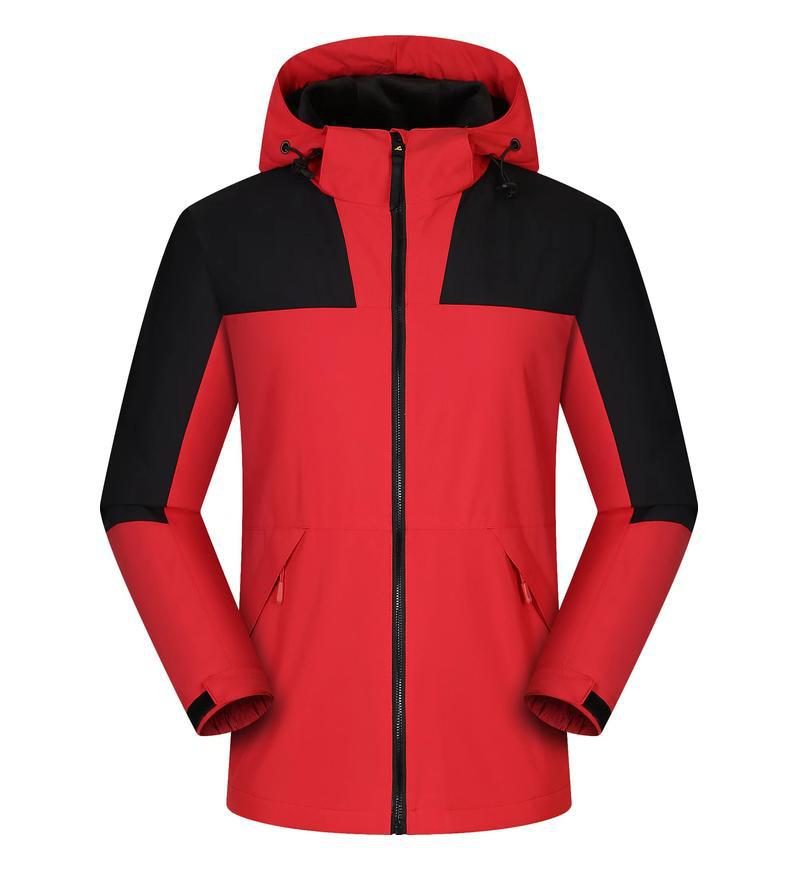 Jacket custom embroidery printed logo outdoor windproof waterproof autumn and winter stand-up collar sportswear group work clothes