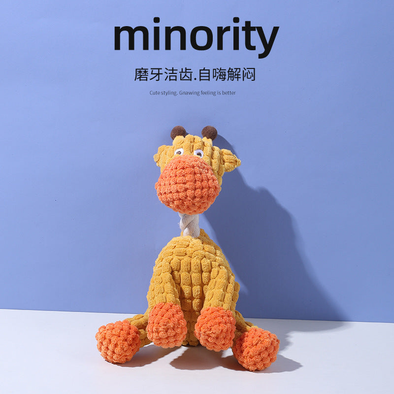 Pet Toys Dog Bites Sound Toys Funny Donkey Grinding Teeth Pet Plush Toys Interactive Dog Toys