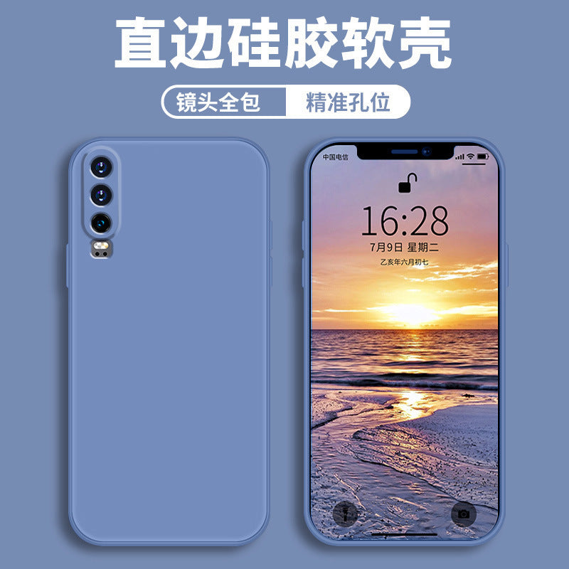Applicable to Huawei p30 mobile phone case protective case, liquid soft silicone all-inclusive anti-drop male and female shell