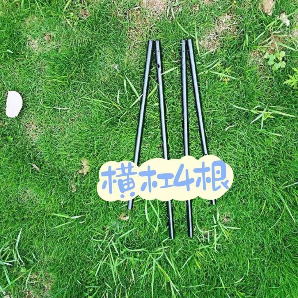 Outdoor Portable Folding Table Camping Carbon Steel Round Leg Egg Roll Table Outdoor Picnic Round Leg Egg Roll Table Accessories Single Purchase