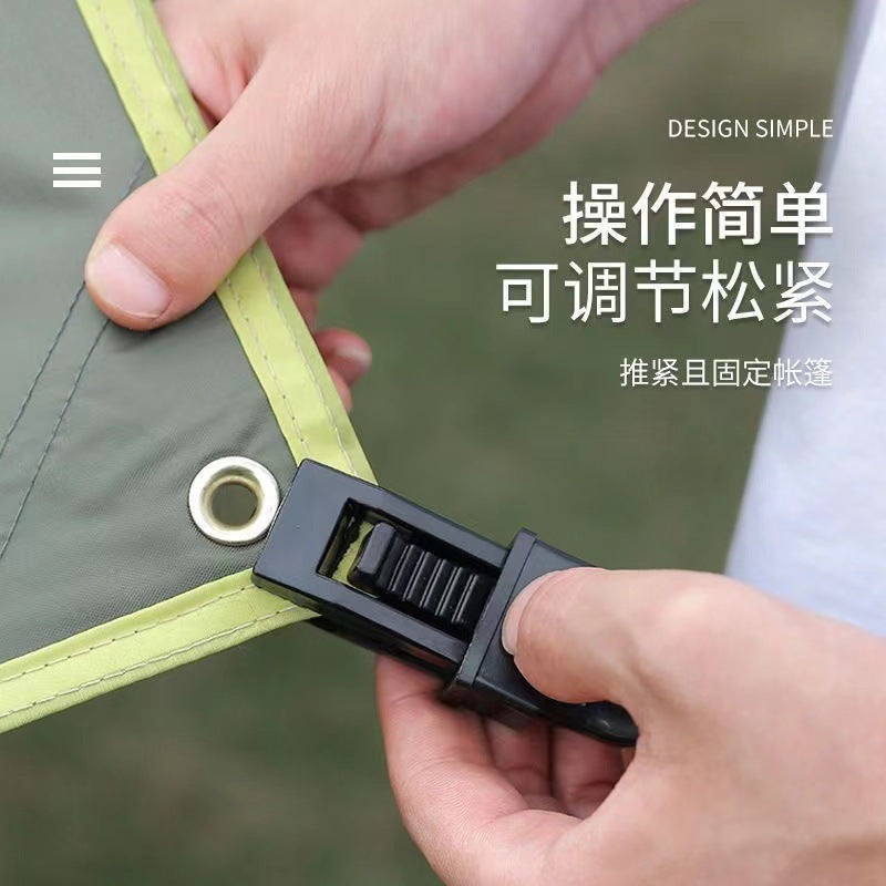 Multifunctional wind rope buckle raincloth camping outdoor tent canopy windproof fixed buckle tarpaulin shading net fixed clip