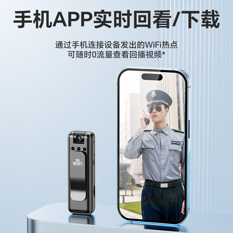 Law enforcement recorder, voice recorder, wireless WiFi remote monitoring, integrated camera with video function, sports camera