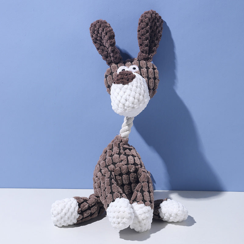 Pet Toys Dog Bites Sound Toys Funny Donkey Grinding Teeth Pet Plush Toys Interactive Dog Toys