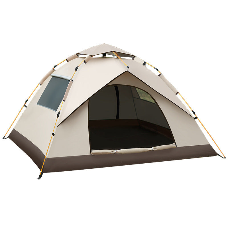 Camping tent outdoor camping overnight folding portable thickened rain and sun protection equipment automatic indoor park