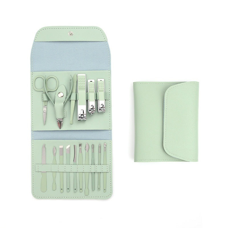 Nail clipper set Folding bag 16-piece set Beauty and manicure tools Special nail clippers set Nail clippers Nail clippers