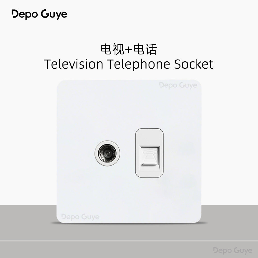 Foreign trade simple wind stainless steel switch panel 86 type concealed Hong Kong and Macao British standard European socket brass lever