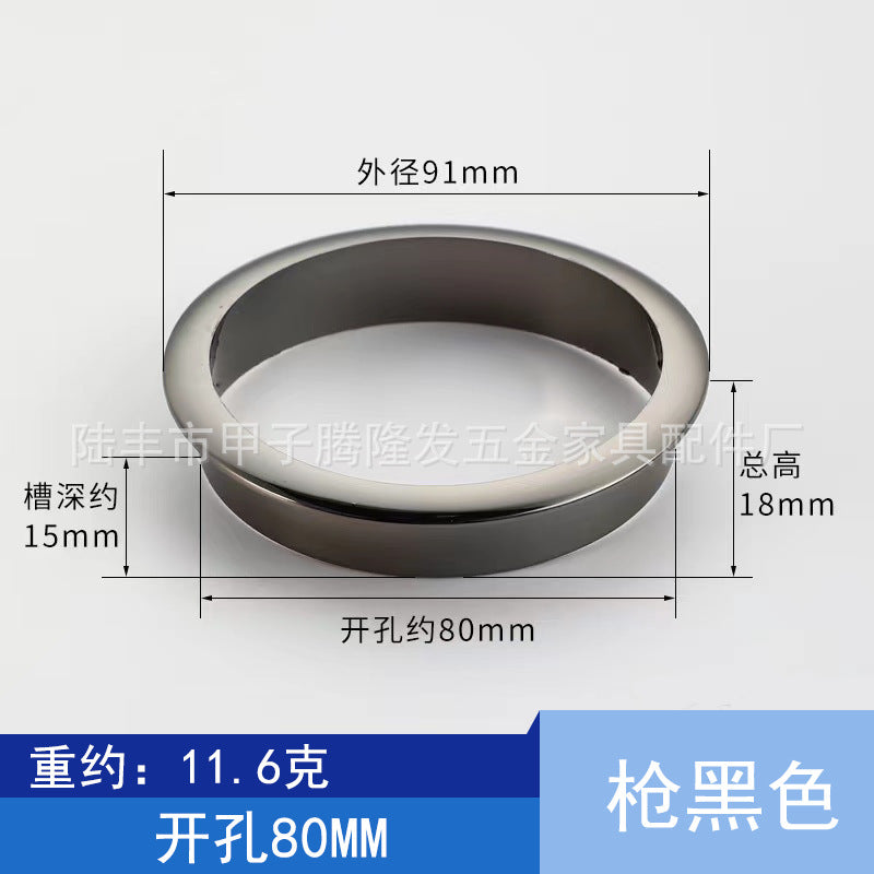 Tenglongfa Hardware, Computer Desk Plastic Threading Hole Cover Desktop Wire Box Hole Tracking Opening Hole Cover Round