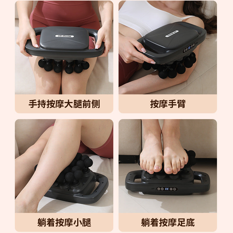 Cross-border foreign trade full body massager fascia grab, meridian gun 16, multi-head 20, fascia gun