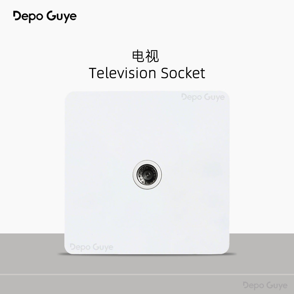 Foreign trade simple wind stainless steel switch panel 86 type concealed Hong Kong and Macao British standard European socket brass lever