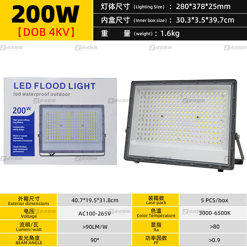 Cross-border outdoor waterproof led small apple floodlight, community garden light, billboard floodlight, construction site lighting