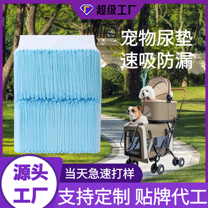 Pet urine pad absorbs water, deodorizes and thickens dog diapers, cat diapers, disposable diaper paper customization