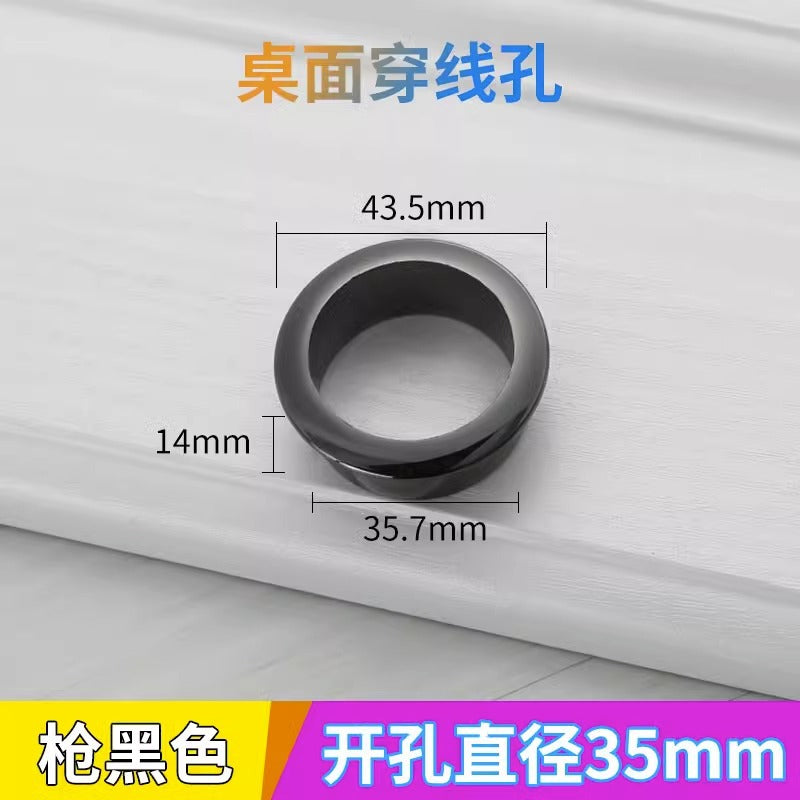 Computer Desktop Desk Threading Hole Cover Desk Face Hole Threading Wire Box Opening Hole Cover Round Decorative Ring