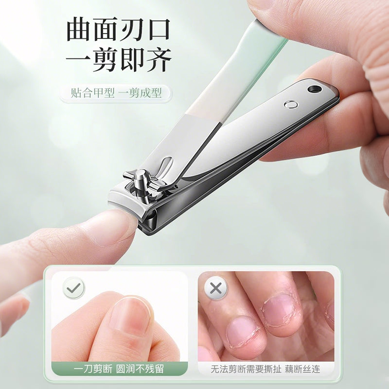 Stainless steel nail scissors set, various nail art sets, nail clippers set, manicure tools 10-piece set, spot wholesale