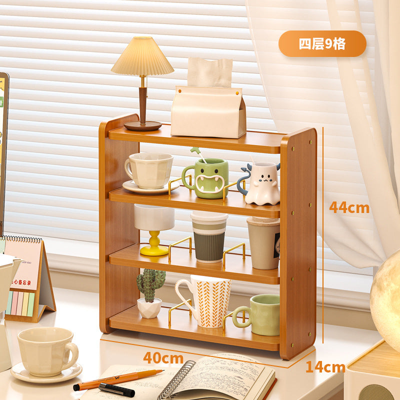Desktop rack, cup storage shelf, dining table, countertop station, water cup, coffee cup, tea set, table small cup holder