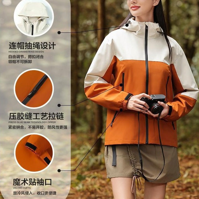 Windproof and waterproof outdoor team clothes solid color thin workwear tooling jacket workwear jacket custom printed logo