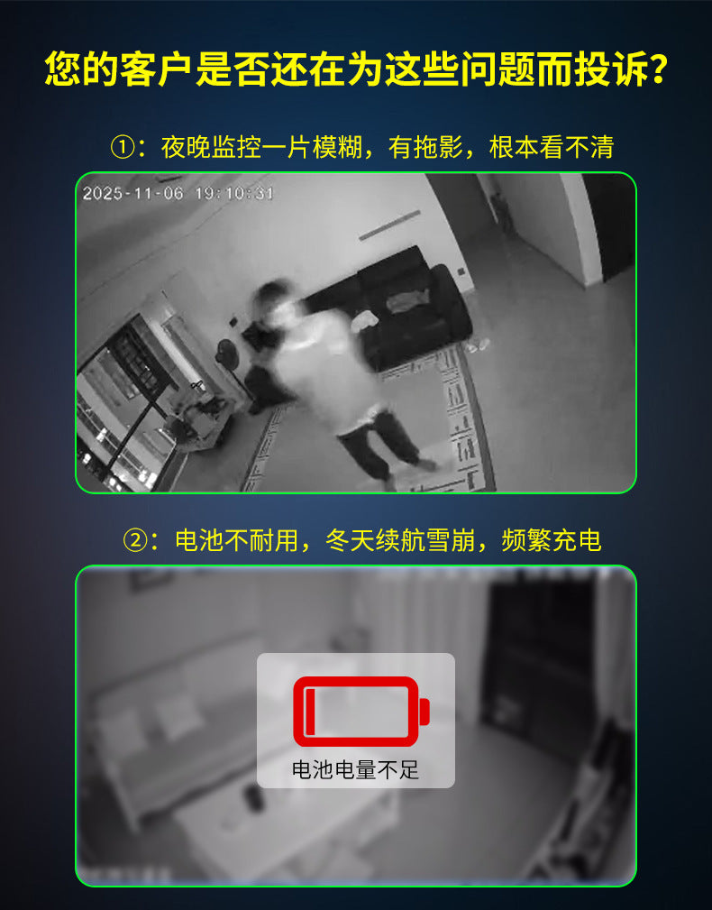 4G surveillance camera home wireless WiFi monitor two-way voice high definition night vision carry network camera