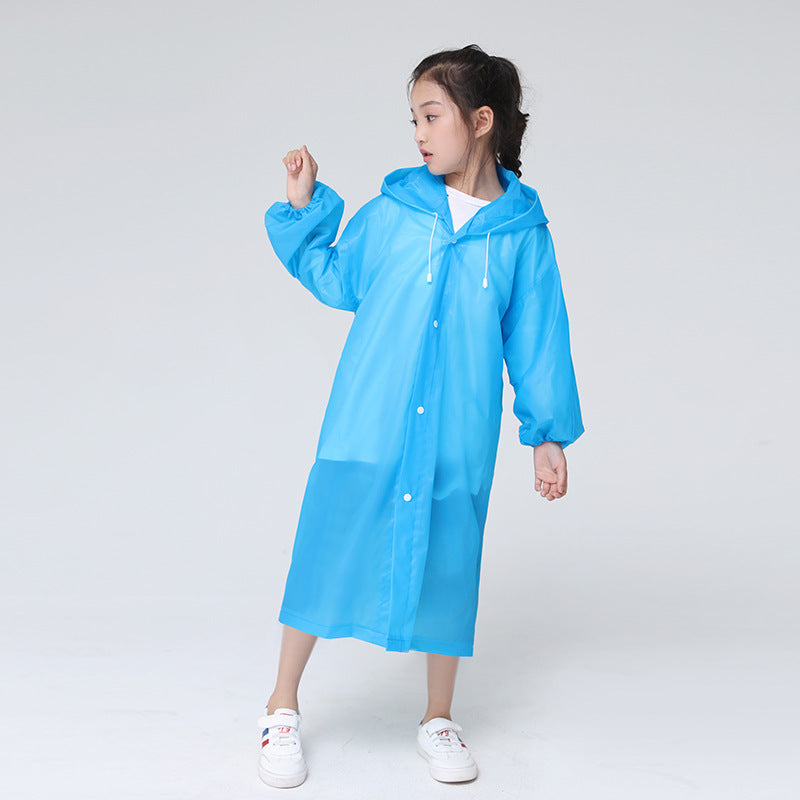 Emperor Walker Children's Raincoat Outdoor Fashion EVA Raincoat Travel School Poncho Portable Schoolboy Raincoat