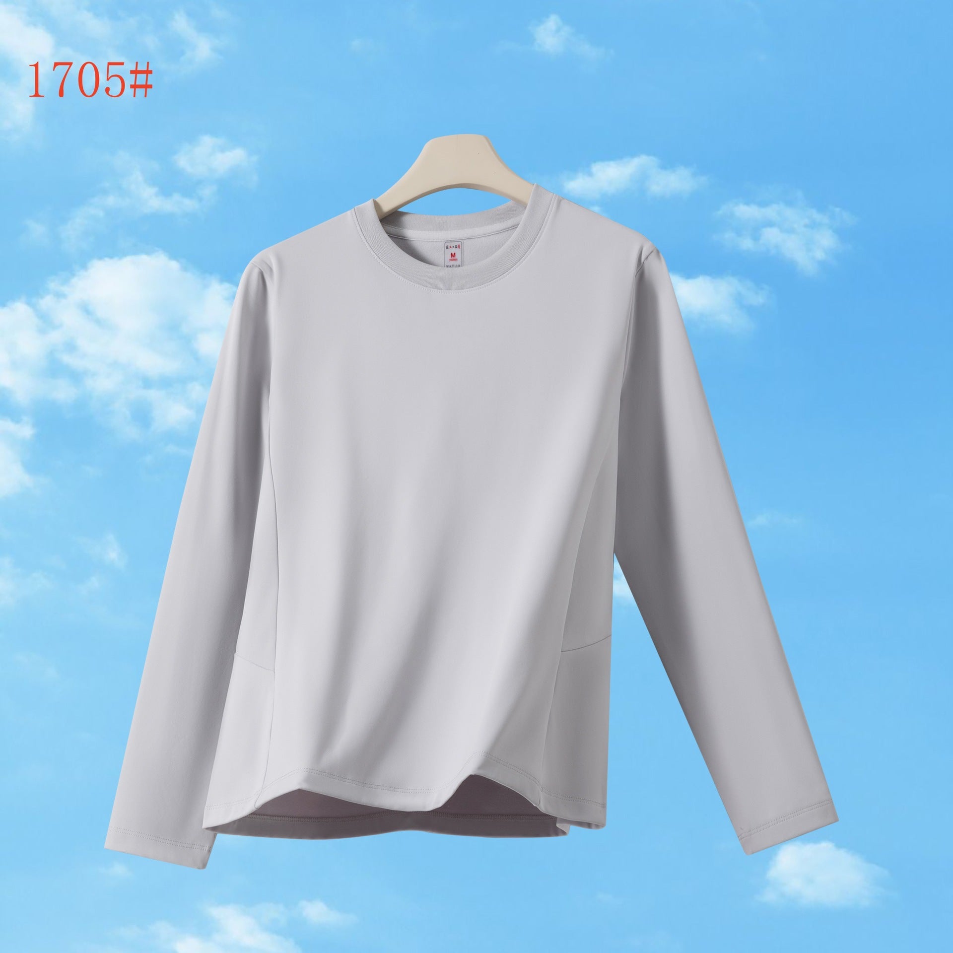 Outdoor running fitness sportswear moisture-absorbing quick-drying bottoming top men's and women's casual slim-fit crew neck long-sleeved t-shirt