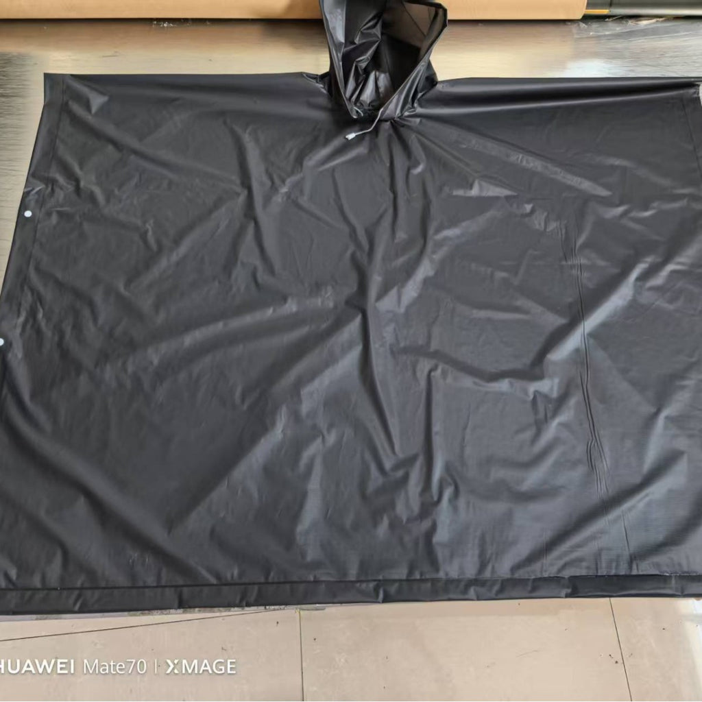 EVA raincoat thickened transparent poncho outdoor travel extended walking one-piece portable men's and women's long full body raincoat