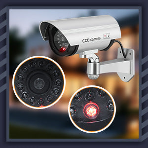 CA-11 Simulation Surveillance Camera False Monitor with Light Flash Probe Home Anti-theft Outdoor Virtual Camera