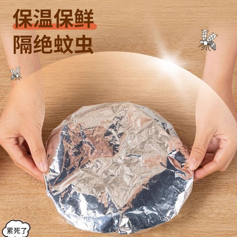 Food aluminum foil insulation cover thickened dining table insulation cover kitchen household winter constant temperature plastic wrap wholesale