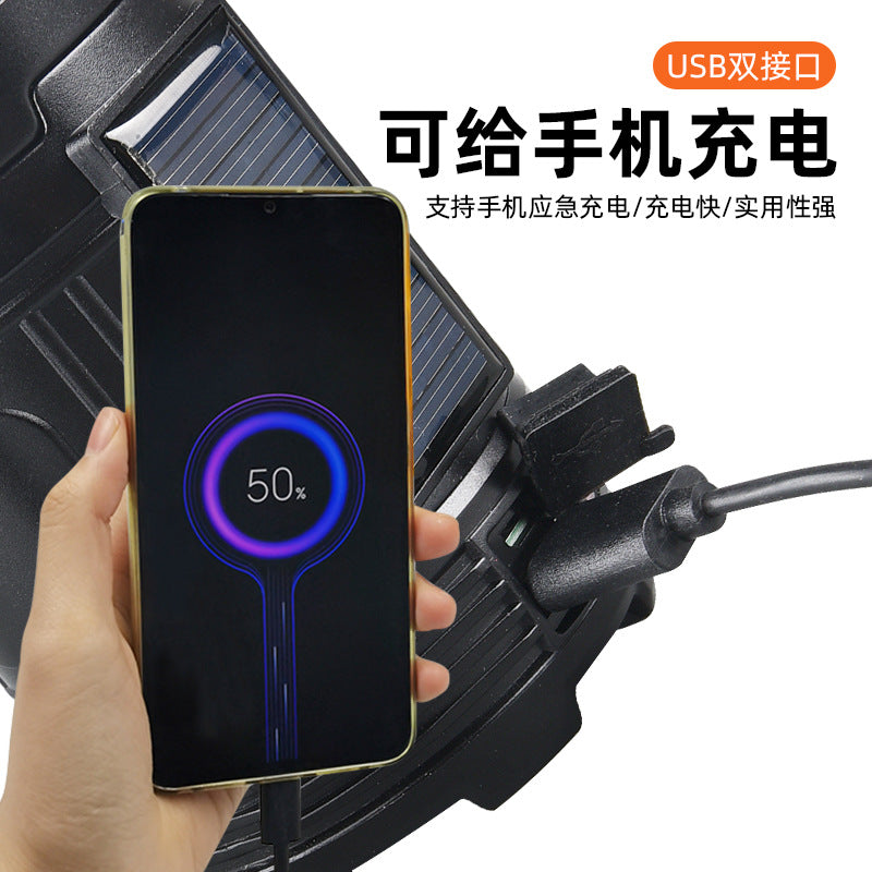 Amazon's new outdoor camping camping light strong light long battery life USB charging highlight portable camping light wholesale