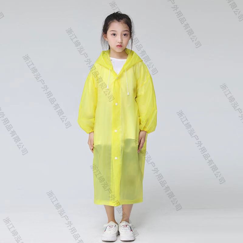 Emperor Walker Children's Raincoat Outdoor Fashion EVA Raincoat Travel School Poncho Portable Schoolboy Raincoat