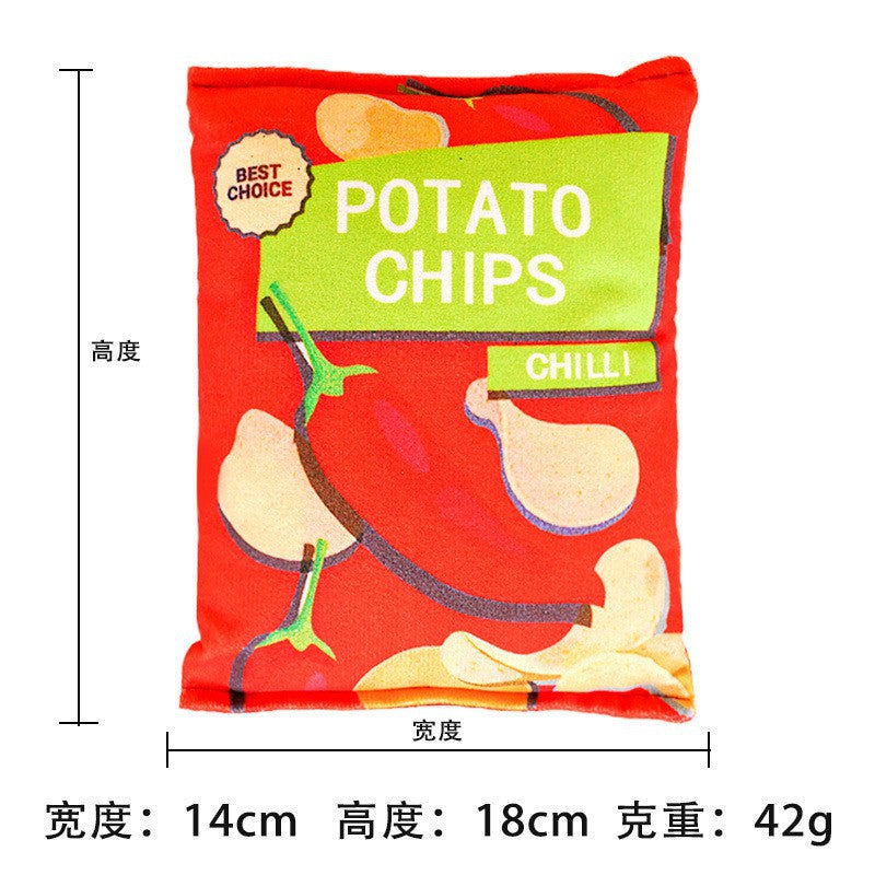 Plush dog French bulldog bite resistant ball rope sounding toy fruit cartoon animal cat cat pet supplies