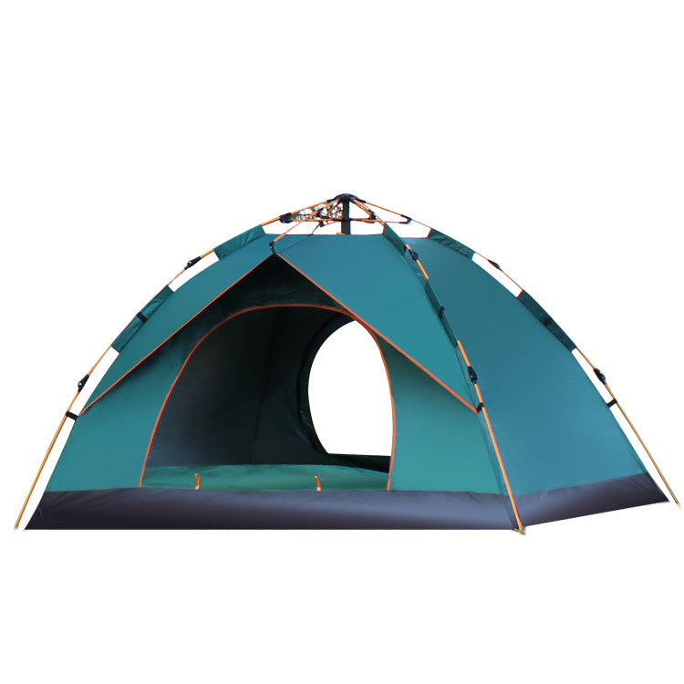 Tent Outdoor Beach 3-4 People Travel Automatic Camping Tent Double Camping Equipment Fake Double Layer