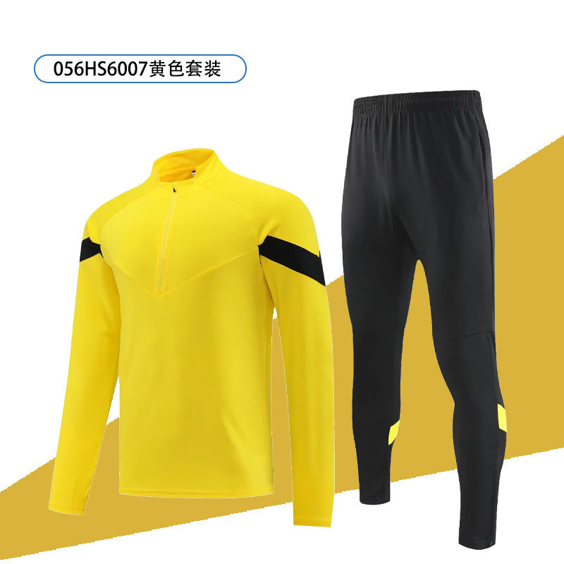 Autumn and winter training clothes jacket men's and women's long-sleeved football sports appearance clothes set custom LOGO quick-drying fitness clothes