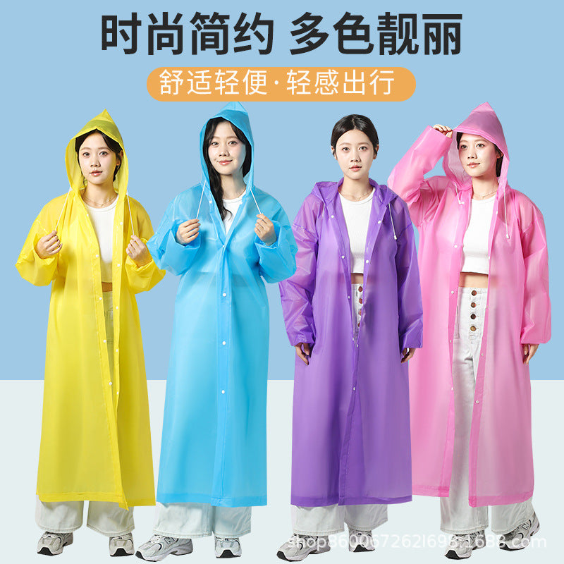 Raincoat Thickened Long Disposable Children Adult Portable Poncho Full Body Rainstorm Men's and Women's Travel Outdoor Portable