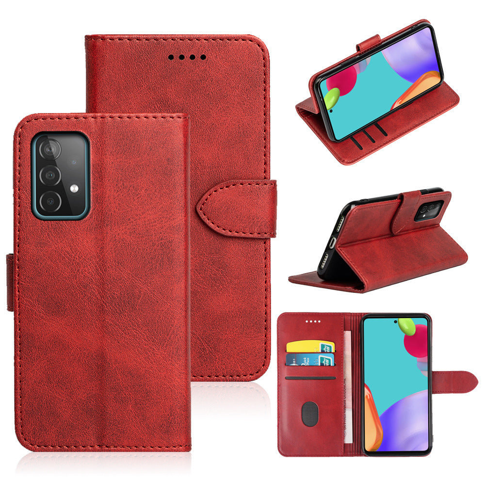 Applicable to iPhone15 card leather case 15promax calf pattern cover card mobile phone leather case