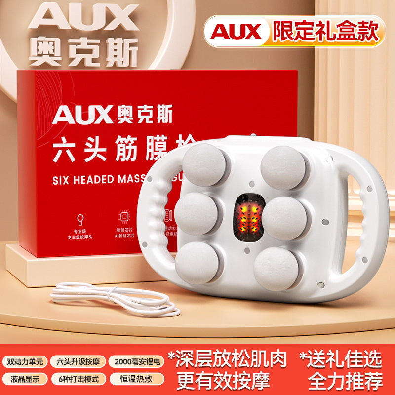 Oaks Multi-head Fascia Gun Muscle Massager Full Body Size Calf Industry Grade Relaxation Multi-head Neck Gun Multifunctional