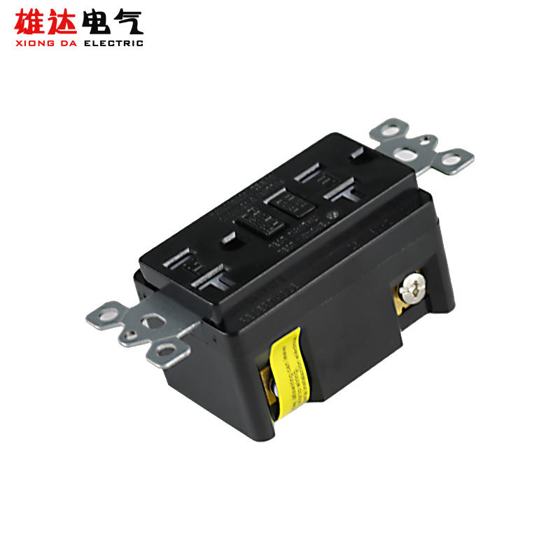 Double socket South America, automatic detection leakage protection socket gfci socket, wall socket type 118