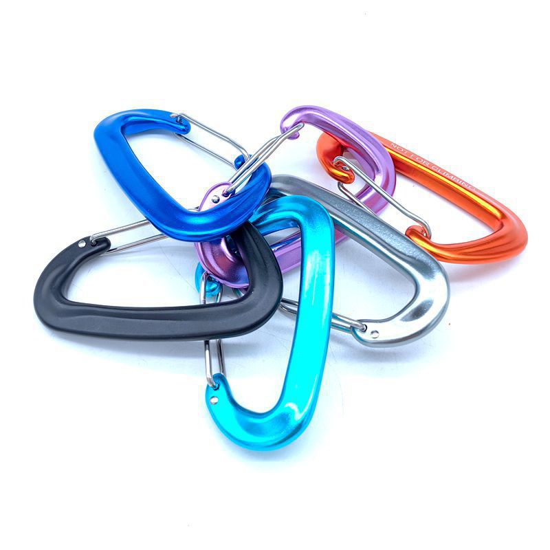 户外多功能登山扣航空铝合金野营攀岩安全D型背包弹簧钩登山扣